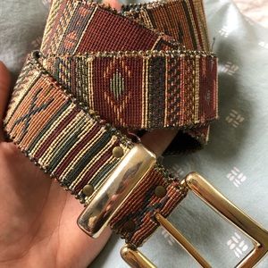 Woven southwestern pattern belt